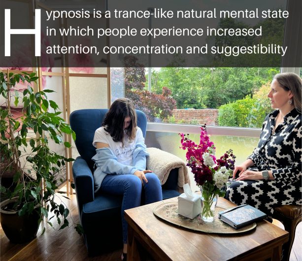 Hypnosis is a trance-like mental state